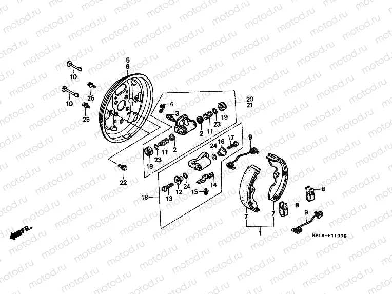 F-11 FRONT BRAKE PANEL
