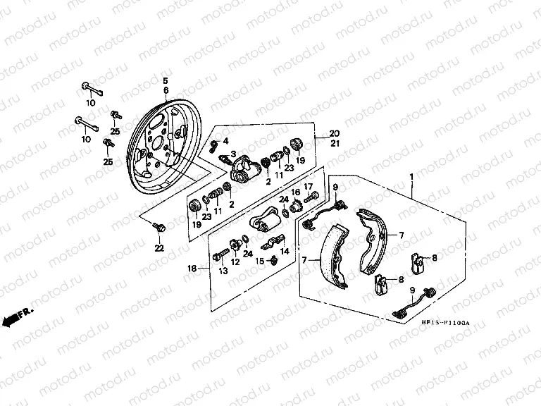 F-11 FRONT BRAKE PANEL