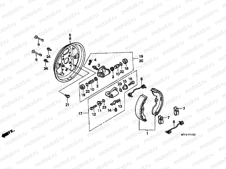 F-11 FRONT BRAKE PANEL