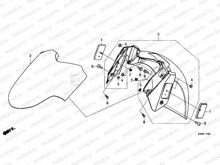F-11 FRONT FENDER