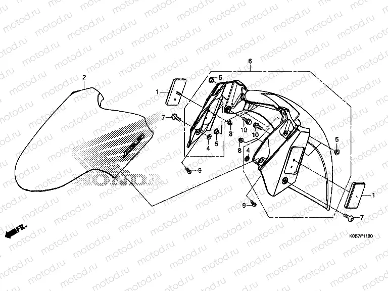 F-11 FRONT FENDER