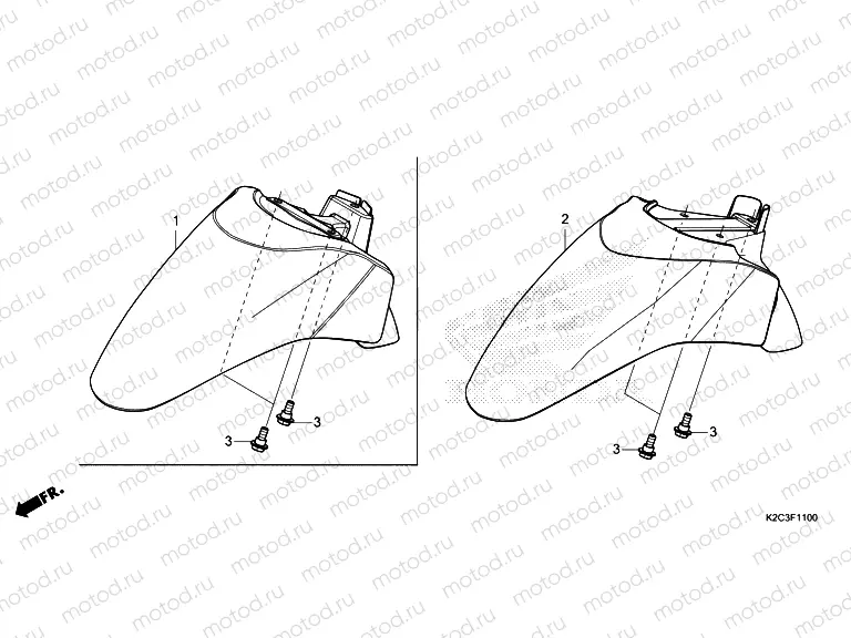 F-11 FRONT FENDER