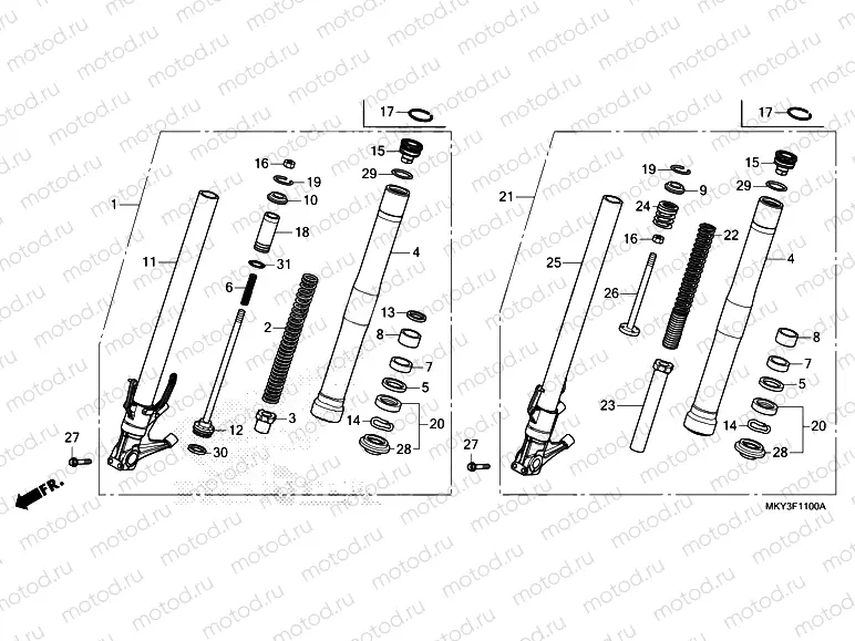 F-11 FRONT FORK