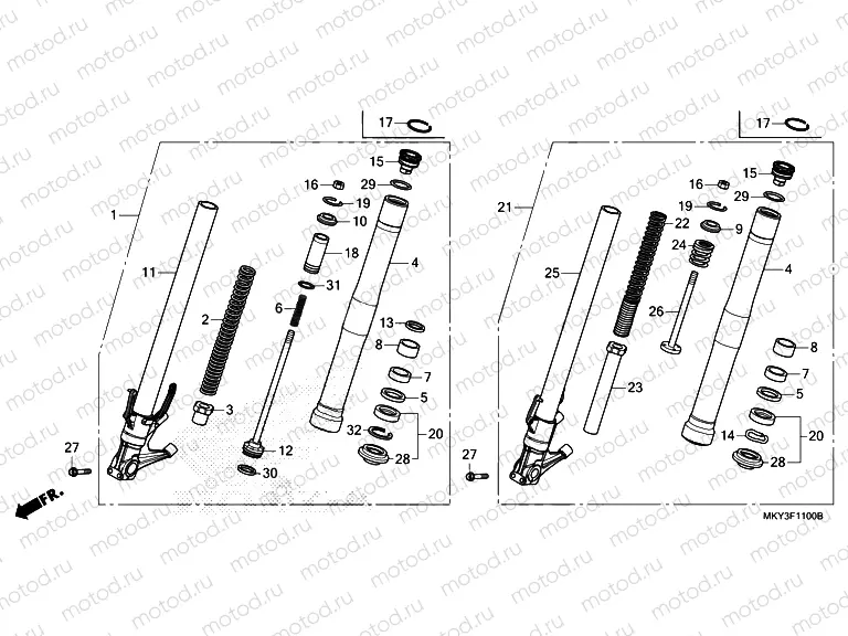 F-11 FRONT FORK