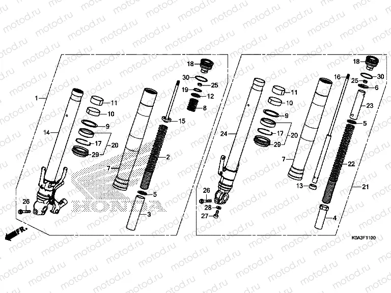 F-11 FRONT FORK