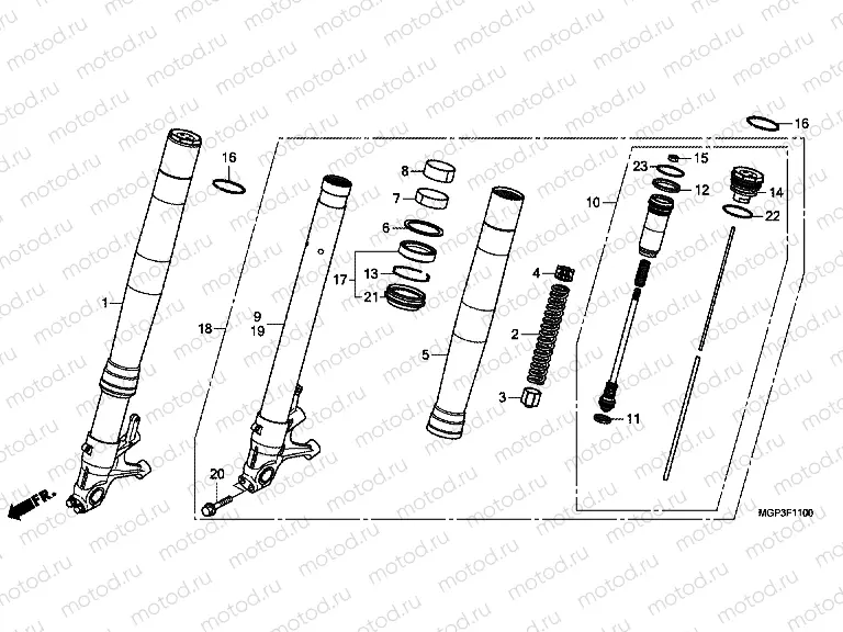 F-11 FRONT FORK (CBR1000RR / RA)