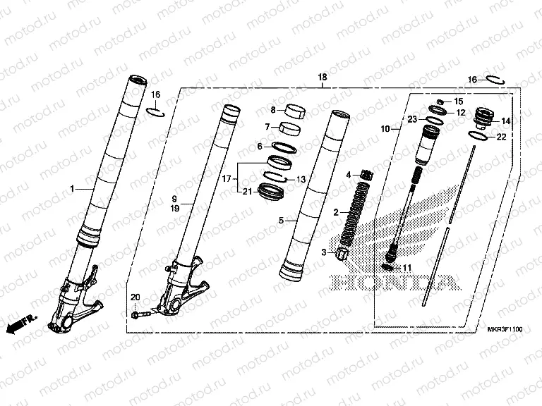 F-11 FRONT FORK  CBR1000ST