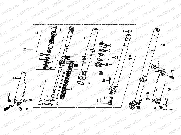 F-11 FRONT FORK (CRF250RE)