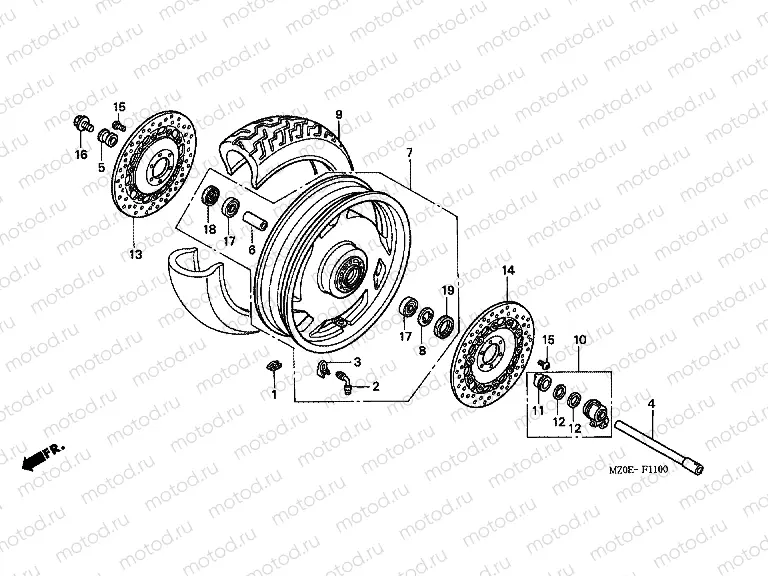 F-11 FRONT WHEEL