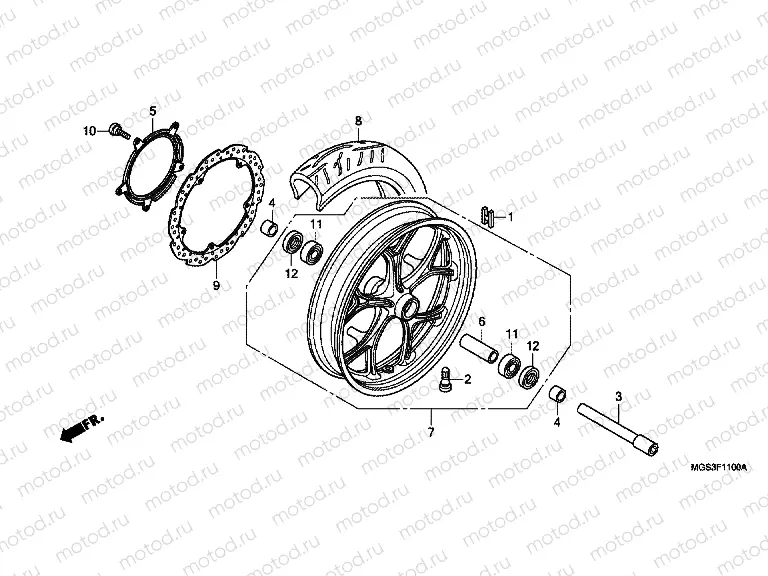 F-11 FRONT WHEEL
