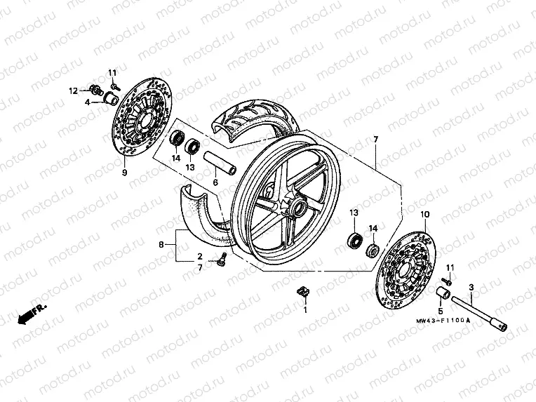 F-11 FRONT WHEEL