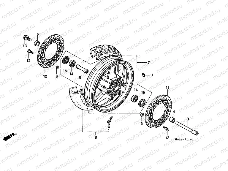 F-11 FRONT WHEEL
