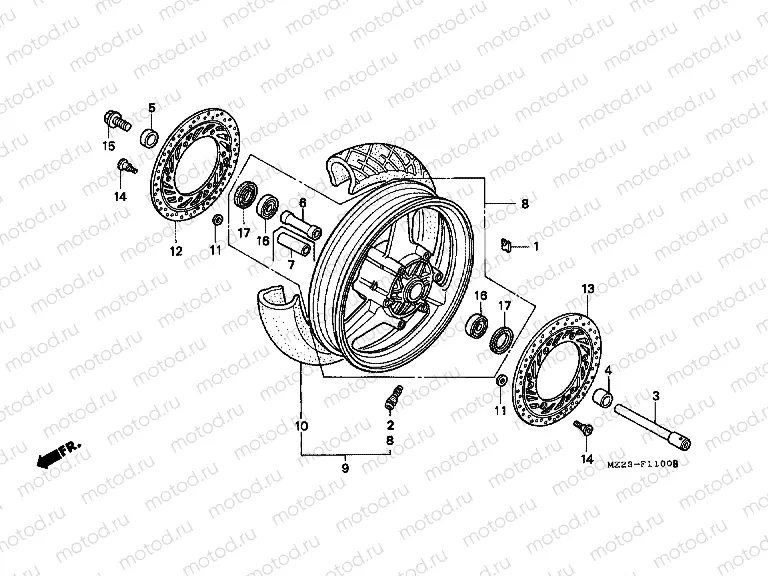F-11 FRONT WHEEL