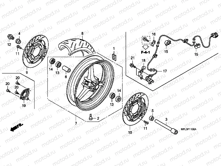 F-11 FRONT WHEEL