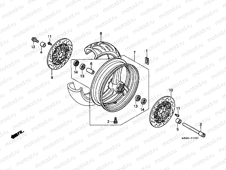 F-11 FRONT WHEEL