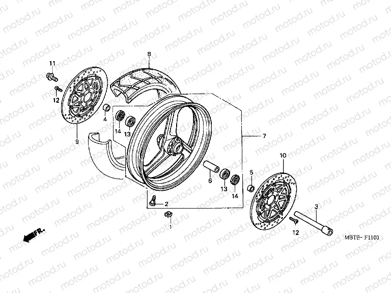 F-11 FRONT WHEEL