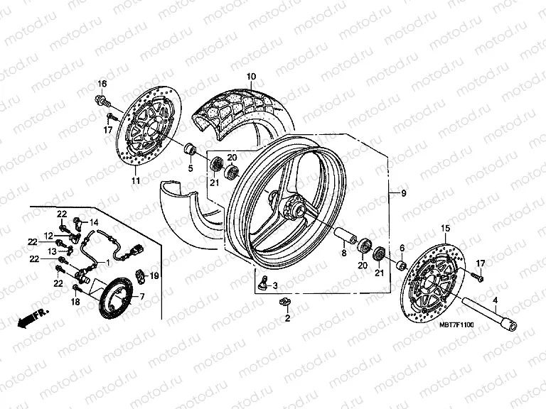 F-11 FRONT WHEEL