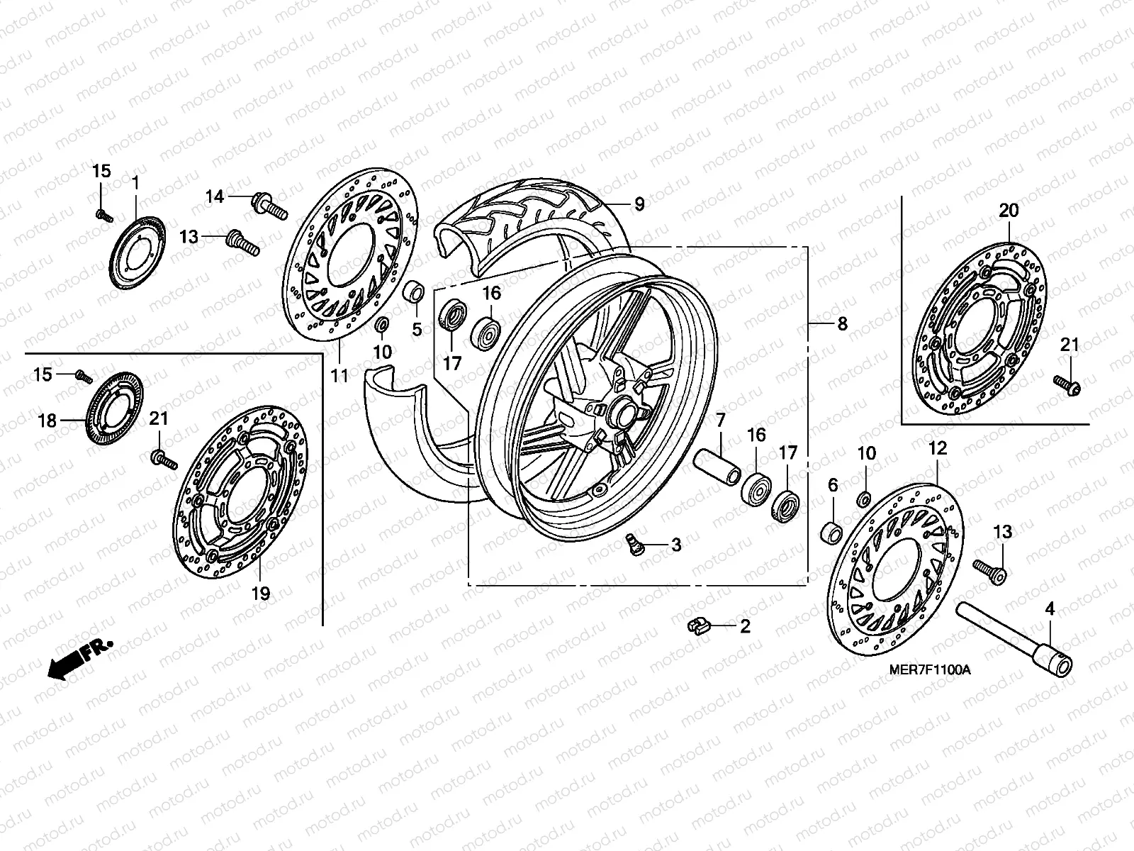 F-11 FRONT WHEEL