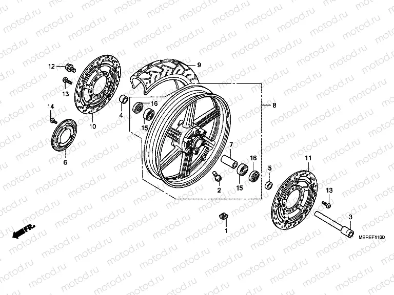 F-11 FRONT WHEEL