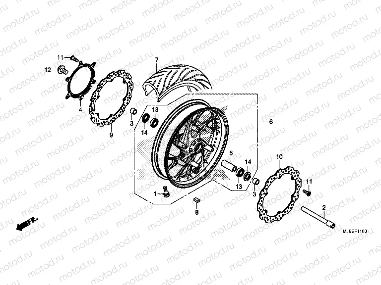 F-11 FRONT WHEEL