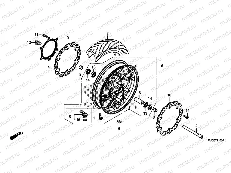 F-11 FRONT WHEEL