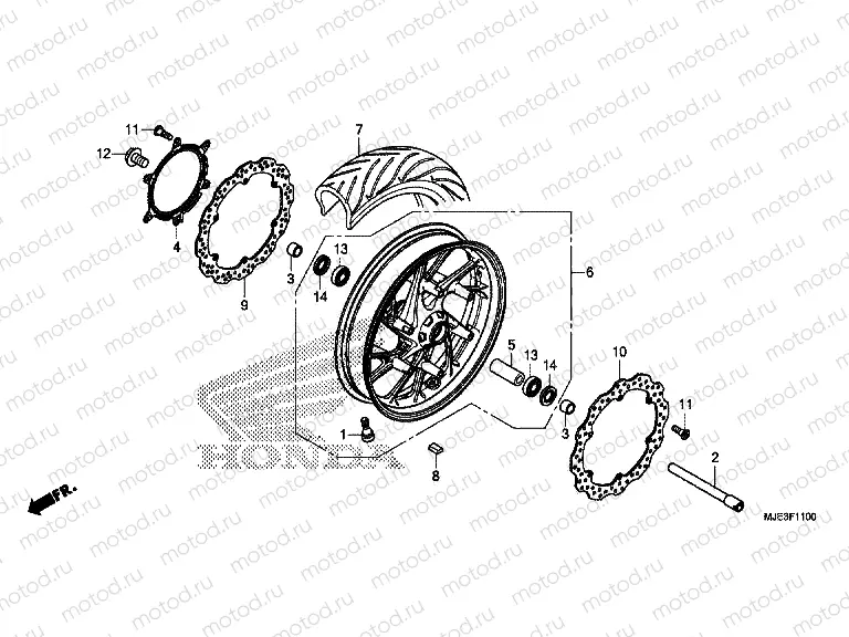 F-11 FRONT WHEEL