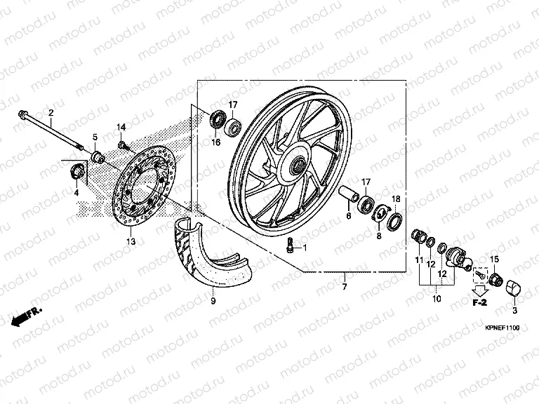 F-11 FRONT WHEEL