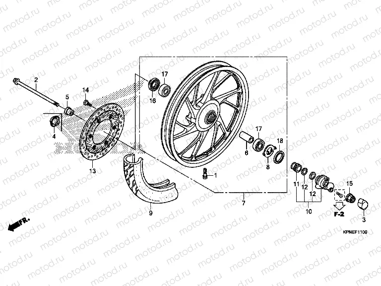 F-11 FRONT WHEEL