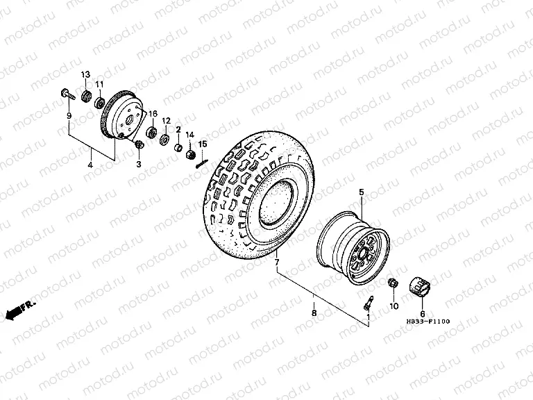 F-11 FRONT WHEEL