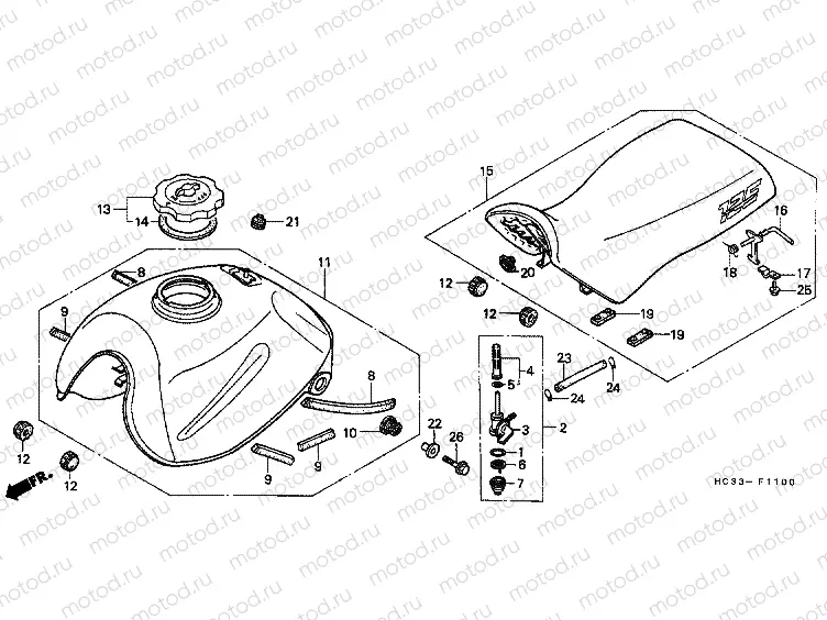 F-11 FUEL TANK / SEAT