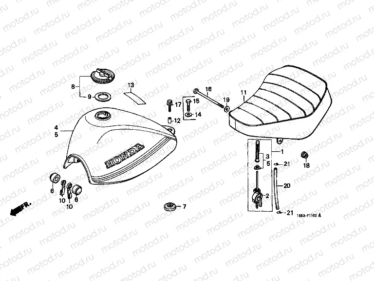 F-11 FUEL TANK / SEAT (Z50J)
