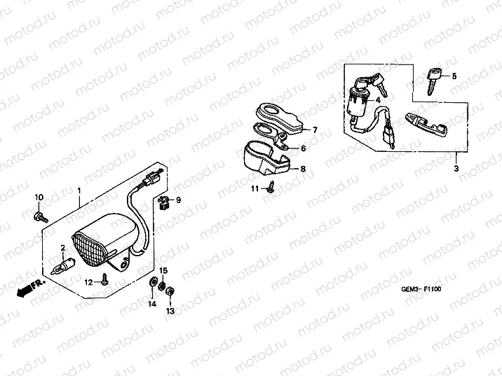F-11 HEADLIGHT / COMBINATION SWITCH