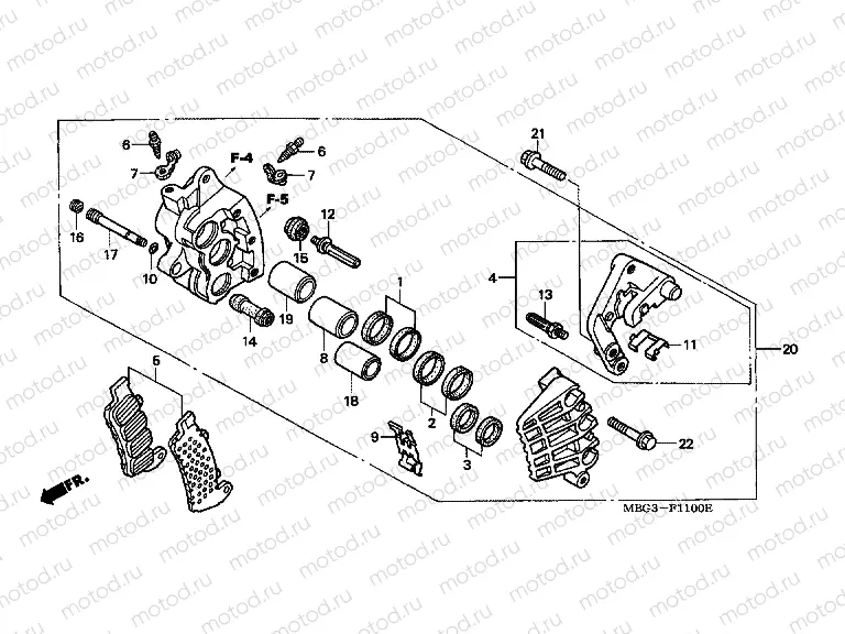 F-11 J. FRONT BRAKE CALIPER