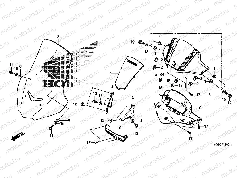 F-11 METER AWNING / WINDSCREEN