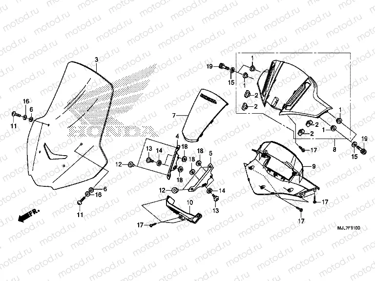 F-11 METER AWNING / WINDSCREEN