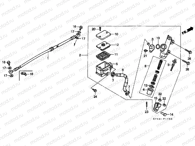 F-11 REAR BRAKE MASTER