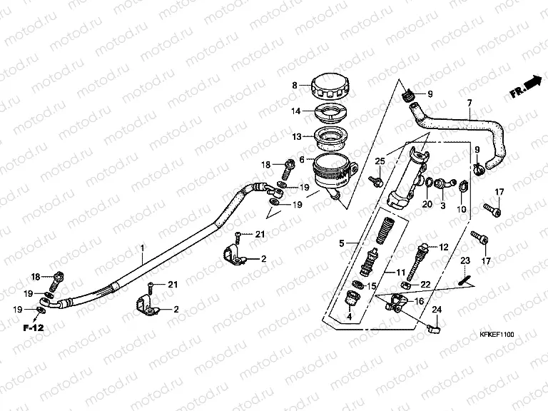 F-11 REAR BRAKE MASTERCYLINDER