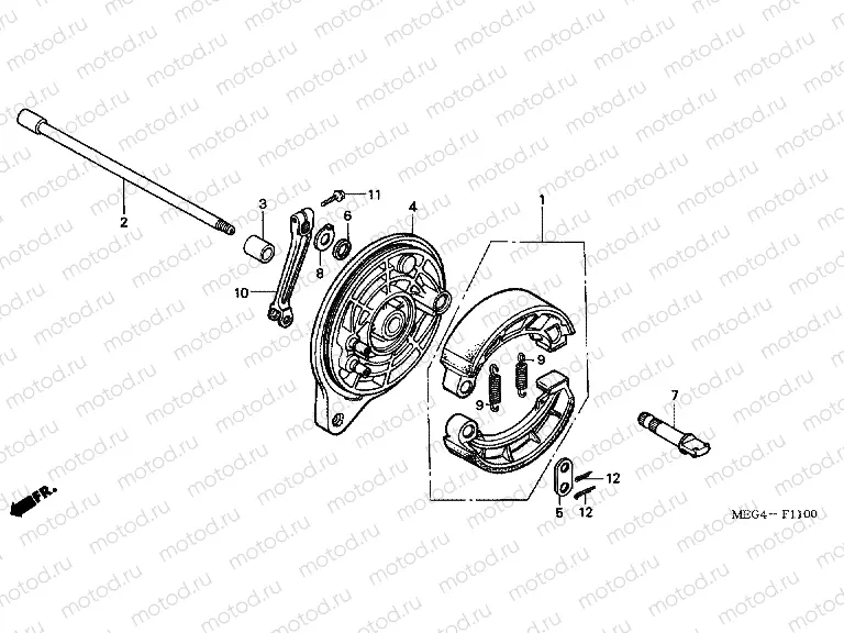 F-11 REAR BRAKE PANEL