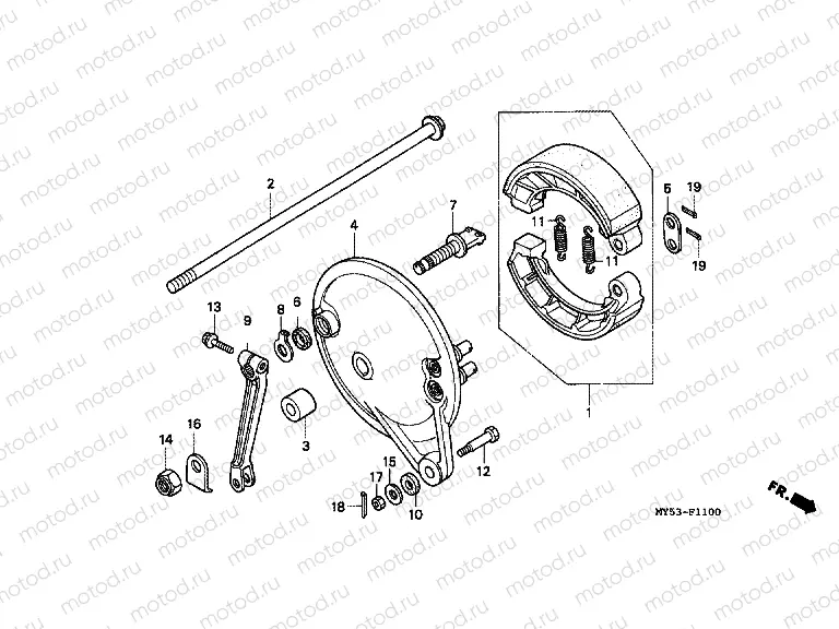 F-11 REAR BRAKE PANEL