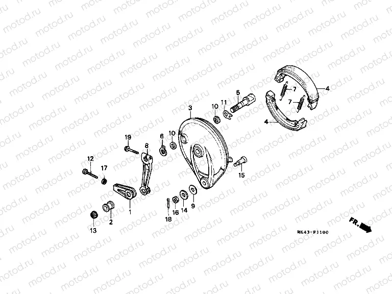 F-11 REAR BRAKE PANEL