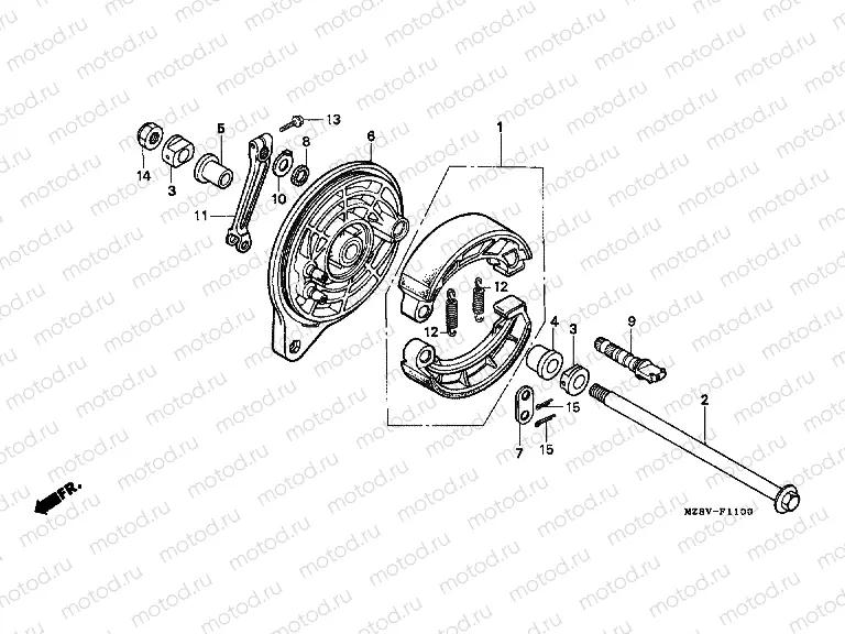 F-11 REAR BRAKE PANEL