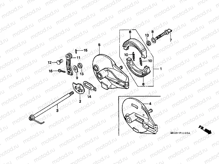 F-11 REAR BRAKE PANEL