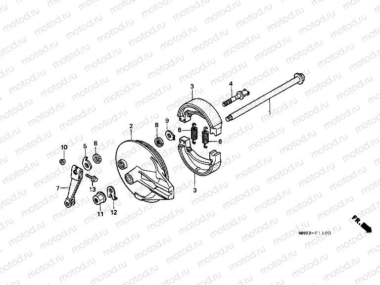 F-11 REAR BRAKE PANEL