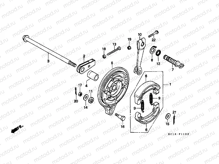F-11 REAR BRAKE PANEL