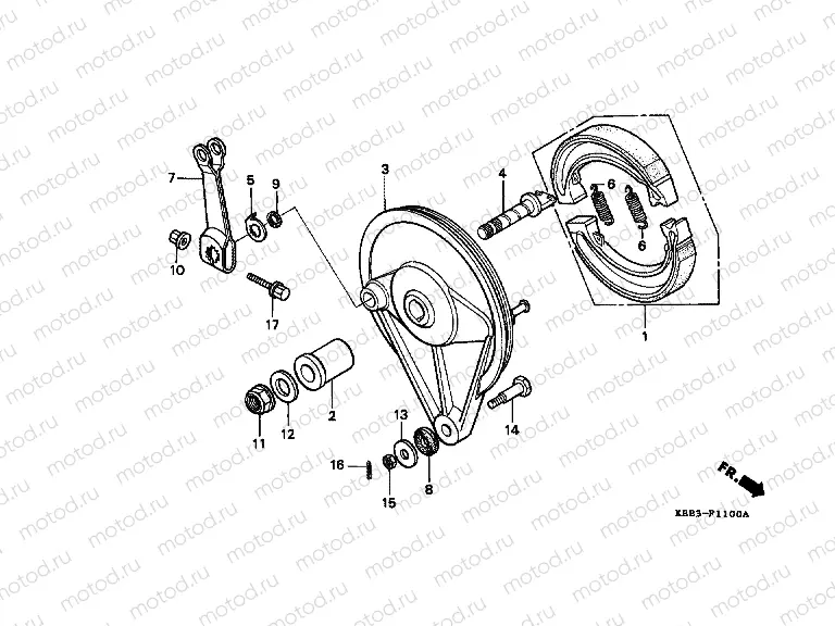 F-11 REAR BRAKE PANEL