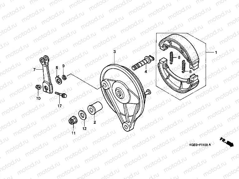 F-11 REAR BRAKE PANEL