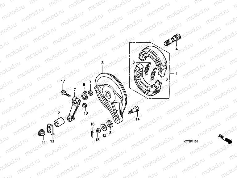 F-11 REAR BRAKE PANEL