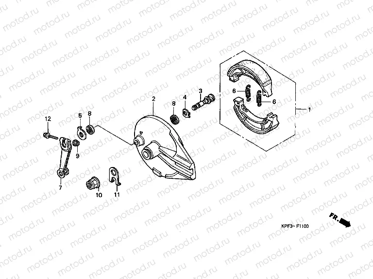 F-11 REAR BRAKE PANEL
