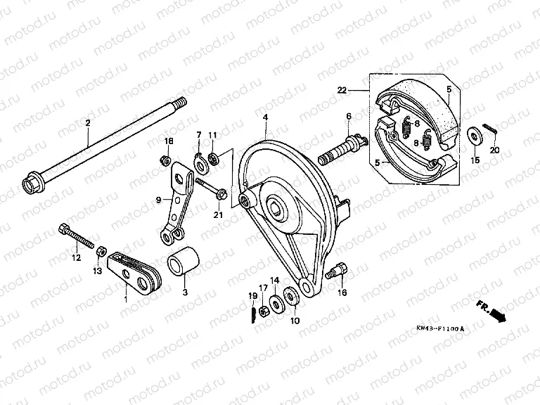F-11 REAR BRAKE PANEL