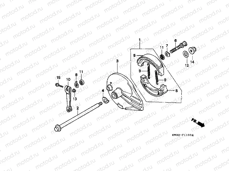 F-11 REAR BRAKE PANEL